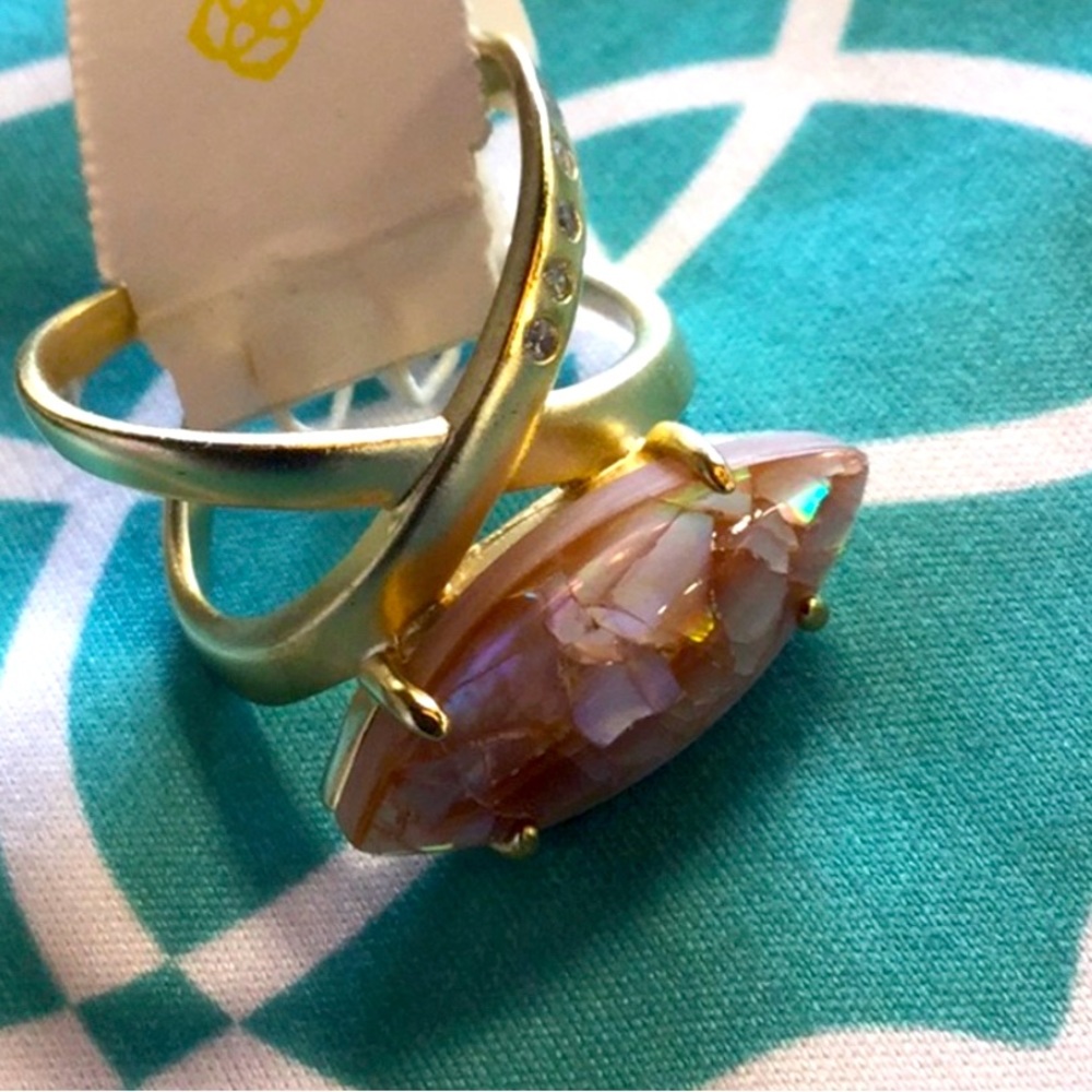 Kendra Scott Rosemary Gold Adjustable Ring.